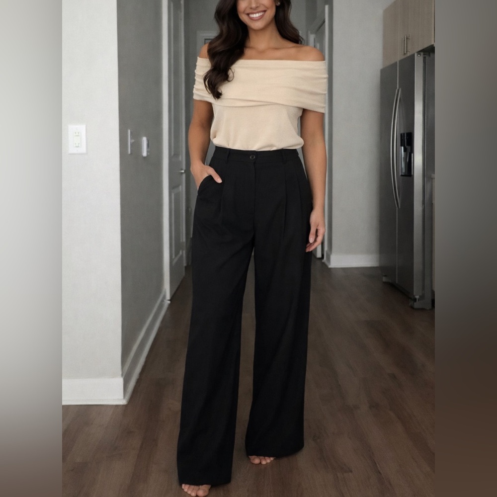 Zara Black Wide Leg Women's Pants